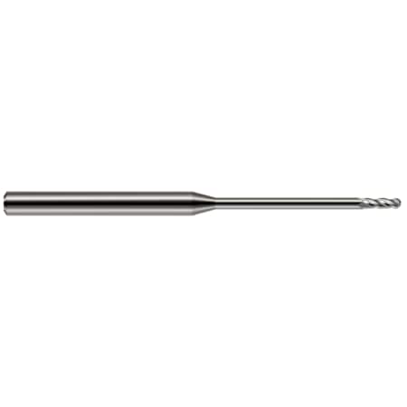 Harvey Tool Miniature End Mill - 4 Flute - Ball, 0.0780" (5/64) 861278
